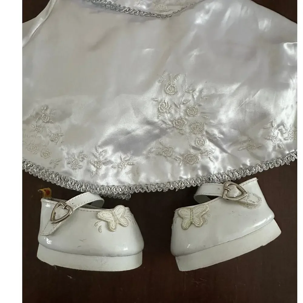 BABW Build A Bear Bride Dress and Shoes